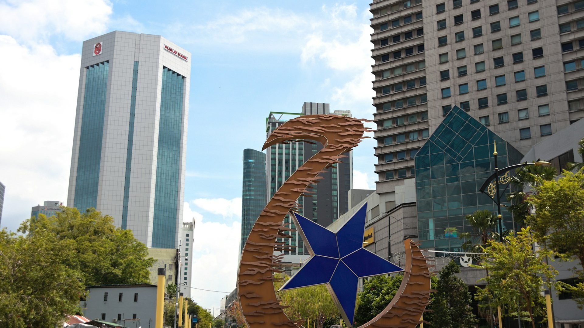 Johor Bahru waterfront and the crossing towards Singapore